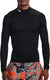 Under armour ua cg armour compressie mock heren thermoshirt - zwart - maat xxl