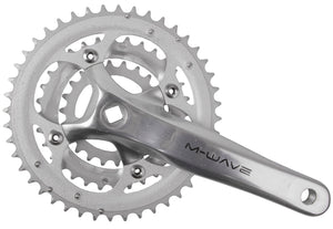 M-wave crankset 22 32 44t 170mm 8-9 speed zilver