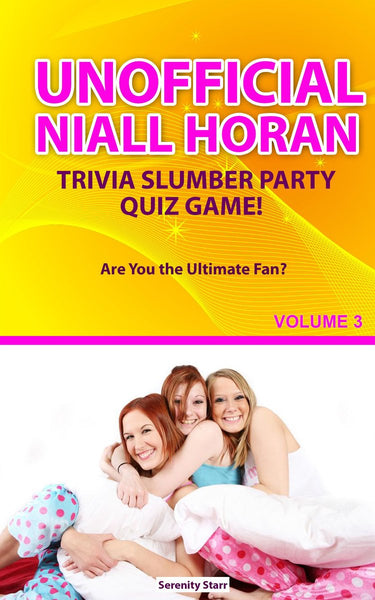 Ty unofficial niall horantrivia slumber par quiz game volume 3