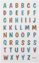 Creativ company glitter stickers - letters - zelfklevende scrapbooking stickers - hobby stickers voor diy knutselen - glanzende decoratieve stickers - creatieve alfabet stickers - 10x16 cm - 1 vel