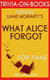 Ty what alice forgot by liane moriar (trivia-on-books)