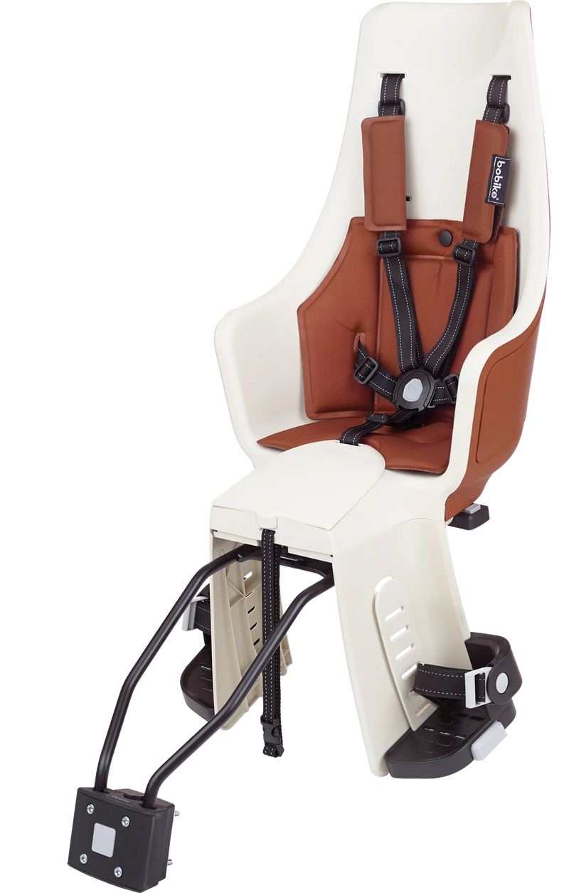 Afbeelding laden in galerijviewer, Bobike Kinderzitje achter Maxi Exclusive Tour Plus cinnamon brown framebevestiging (FF)
