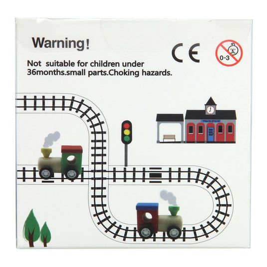 Houten trein met wegtape, 8mtr