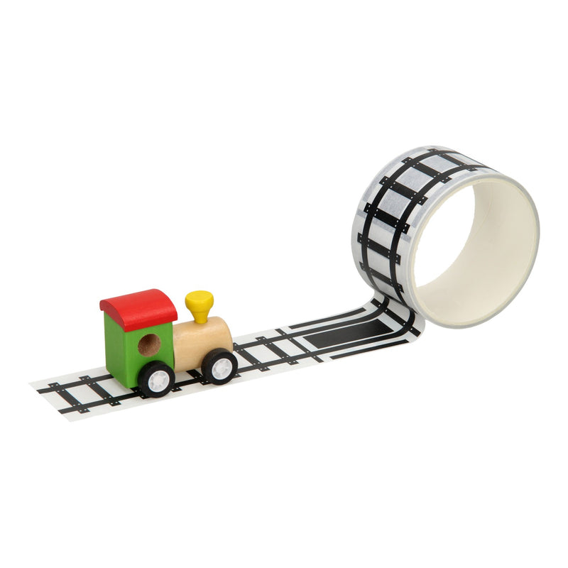 Afbeelding laden in galerijviewer, Houten trein met wegtape, 8mtr
