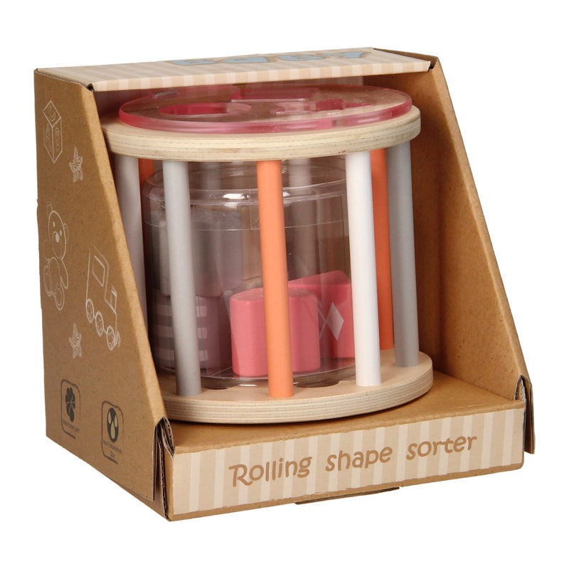 Afbeelding laden in galerijviewer, Houten Vormenstoof Pastel Roze
