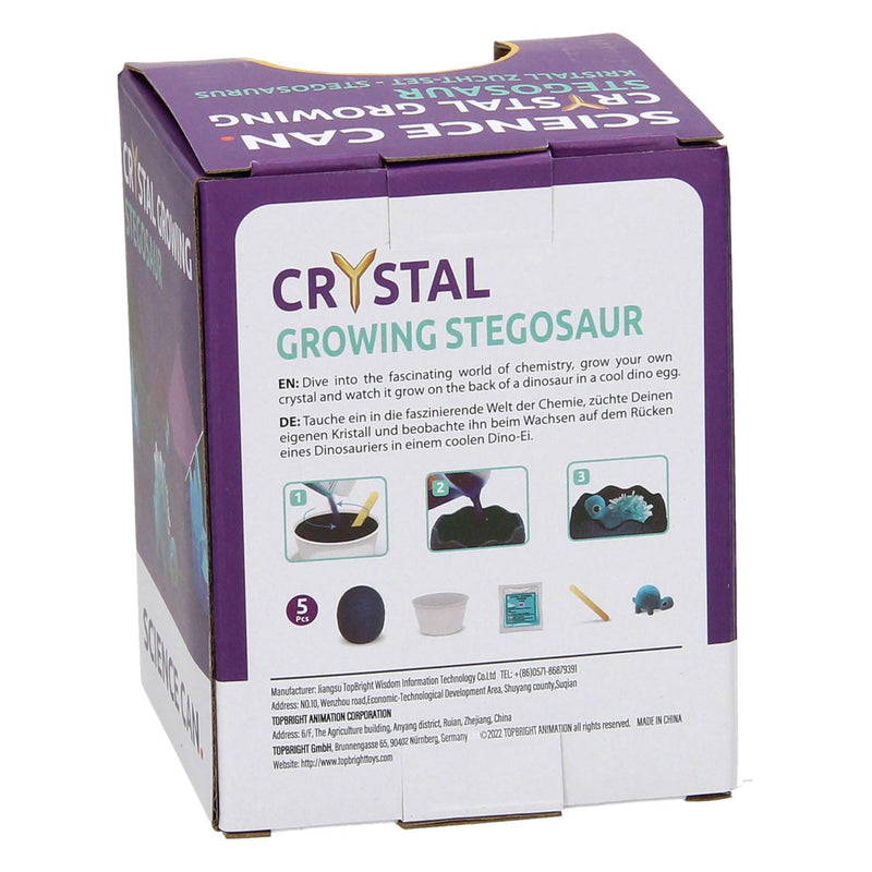 Afbeelding laden in galerijviewer, Crystal Dinosaur Growing Kit Stegosaurus
