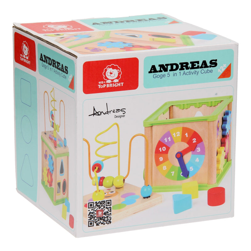Afbeelding laden in galerijviewer, Topbright Houten Activiteiten Kubus 5in1
