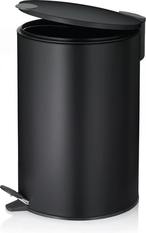 Kela pedaal afvalemmer, 12 l, zwart - | mats