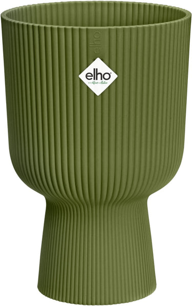 Elho vibes fold coupe 14 - bloempot voor binnen - 100% gerecycled plastic - ø 13.9 x h 21.0 cm - varengroen