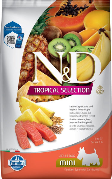 N d tropical hondenvoeding zalm small breed 5 kg
