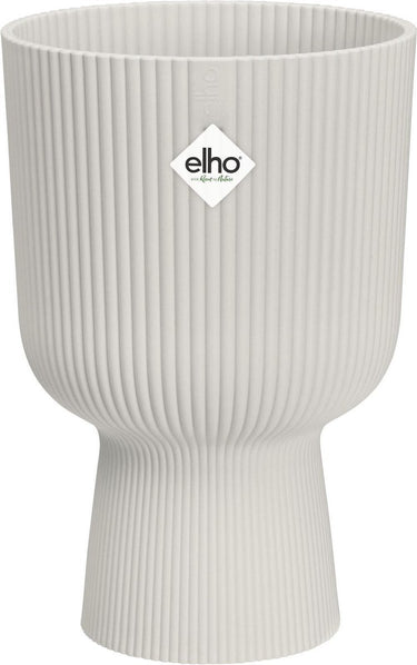 Elho vibes fold coupe 14 - bloempot voor binnen - 100% gerecycled plastic - ø 13.9 x h 21.0 cm - zijdewit