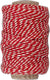 Creativ company katoenkoord rood wit, 50m