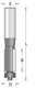 Hikoki accessoires hikoki kantfrees 12.7mm schacht=8mm+lager