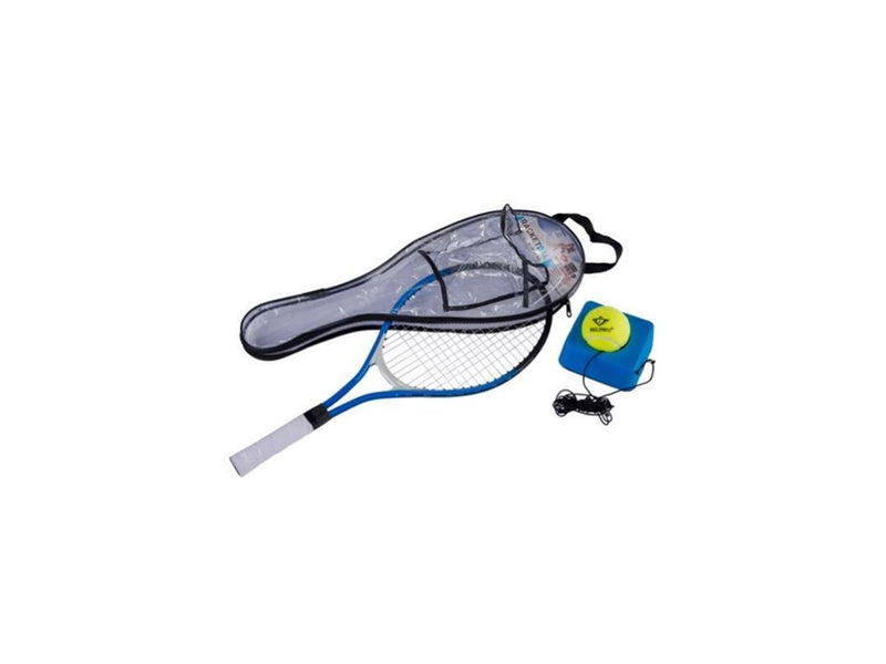Afbeelding laden in galerijviewer, Engelhart racketball set – tennisracket 21” blauw met tennistrainer en bal – inclusief hoes – rebound trainingsset voor beginners en oefening –

