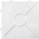 Creotime photo pears onderplaat helder vierkant 15x15cm, 2st.