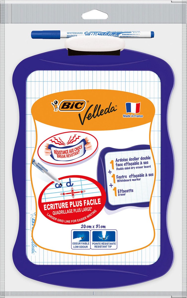 Afbeelding laden in galerijviewer, Bic velleda whiteboard met wisser en marker
