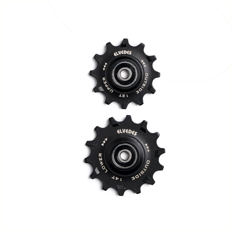 Afbeelding laden in galerijviewer, Elvedes derailleurwieltjes RVS 11 14tand seal narrowCP2017102
