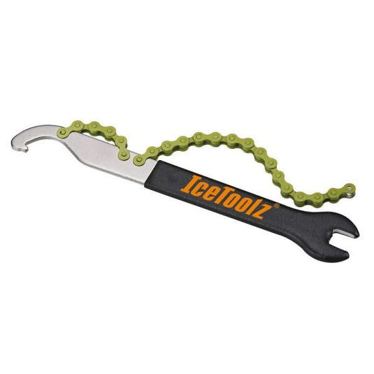 Pedaalsleutel met haak en freewheelafnemer 1 2 x 1 8 IceToolz 34S2
