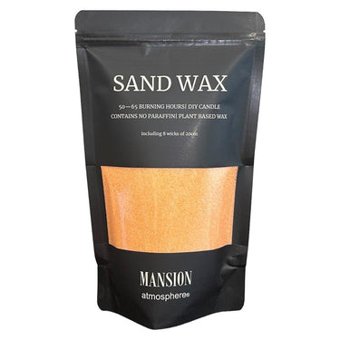 Mansion atmosphere sand wax oranje 500g ziplock zak met 8 lonten