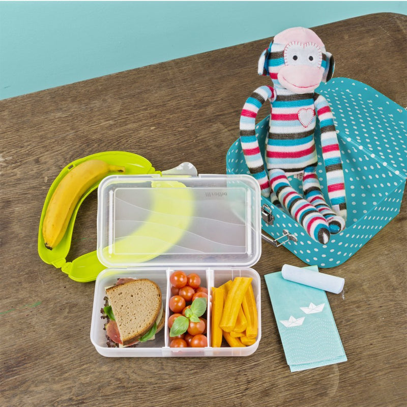 Afbeelding laden in galerijviewer, Rotho fun lunchbox met verdeelschotjes 1.7l transparant
