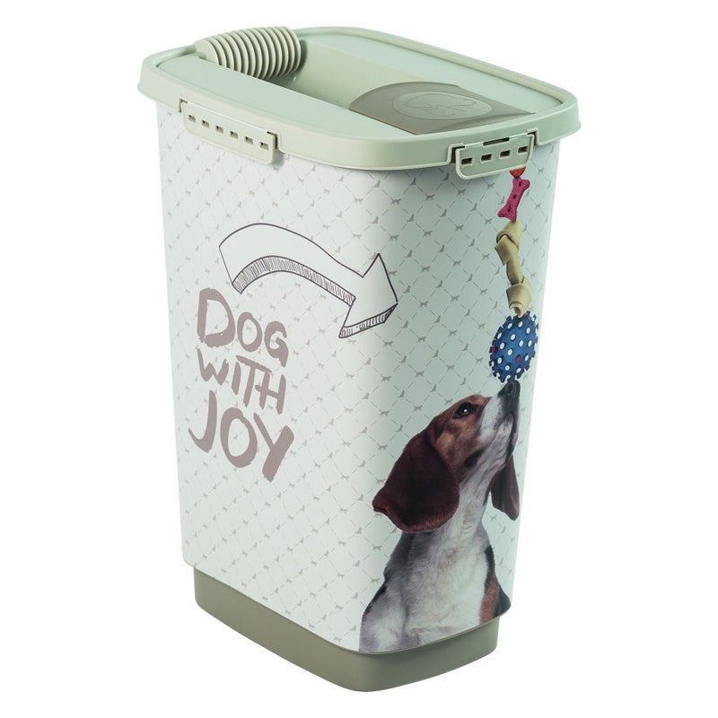 Afbeelding laden in galerijviewer, Rotho cody dog pet food container 25l cappuccino zand
