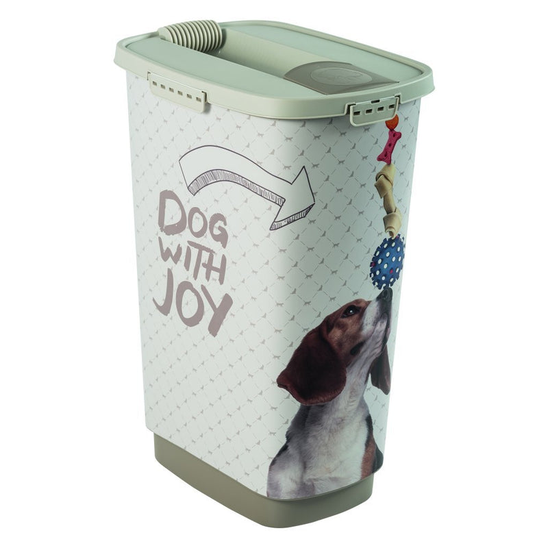 Afbeelding laden in galerijviewer, Rotho cody dog pet food container 50l cappuccino zand
