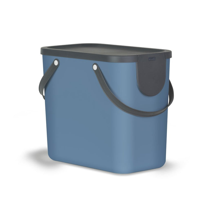 Afbeelding laden in galerijviewer, Rotho albula afvalscheidingsprullenbak 25l horizon blauw
