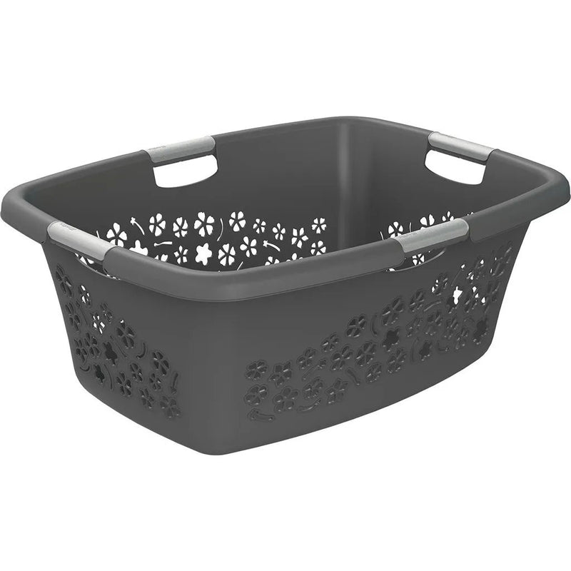 Afbeelding laden in galerijviewer, Rotho flowers wasmand 50l antraciet
