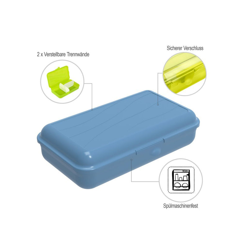 Afbeelding laden in galerijviewer, Rotho fun lunchbox met verdeelschotjes 1.7l horizon blauw
