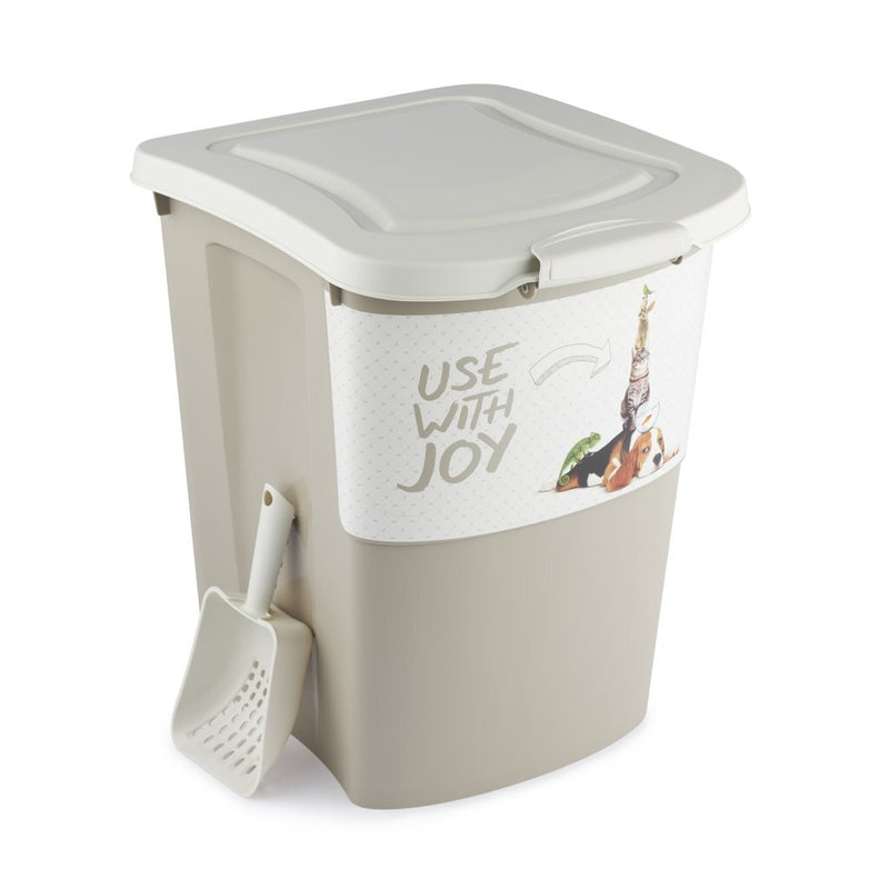 Afbeelding laden in galerijviewer, Rotho archie pet food container 38l cappuccino
