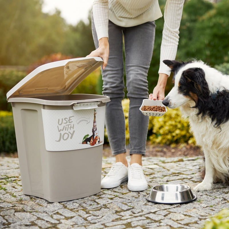 Afbeelding laden in galerijviewer, Rotho archie pet food container 38l cappuccino
