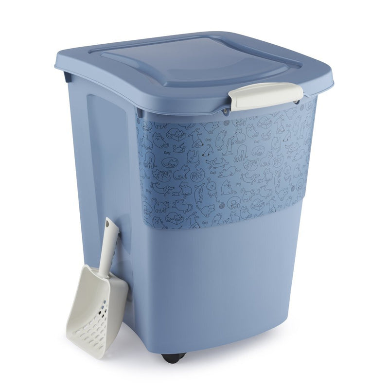 Afbeelding laden in galerijviewer, Rotho Rotho Archie Pet Food Container 38L Blauw
