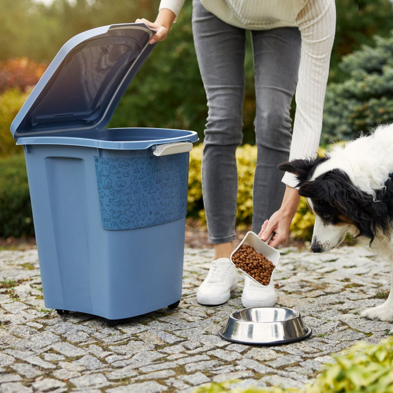Afbeelding laden in galerijviewer, Rotho Rotho Archie Pet Food Container 38L Blauw
