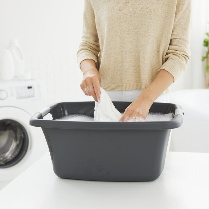 Afbeelding laden in galerijviewer, Rotho flowers wasmand 25l antraciet
