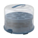 Rotho fresh taartdoos xl met trays - bpa vrij - afsluitbare clips - ook geschikt voor cupcakes - handig mee te nemen door handgreep - horizon blauw