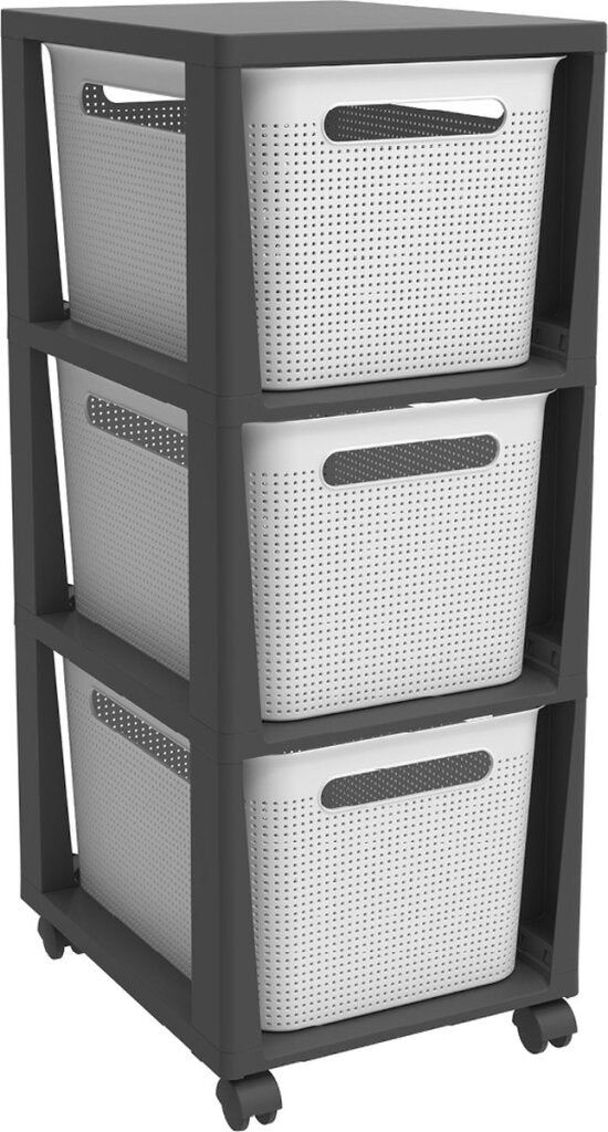 Afbeelding laden in galerijviewer, Rotho brisen design ladekast 3x16l wit
