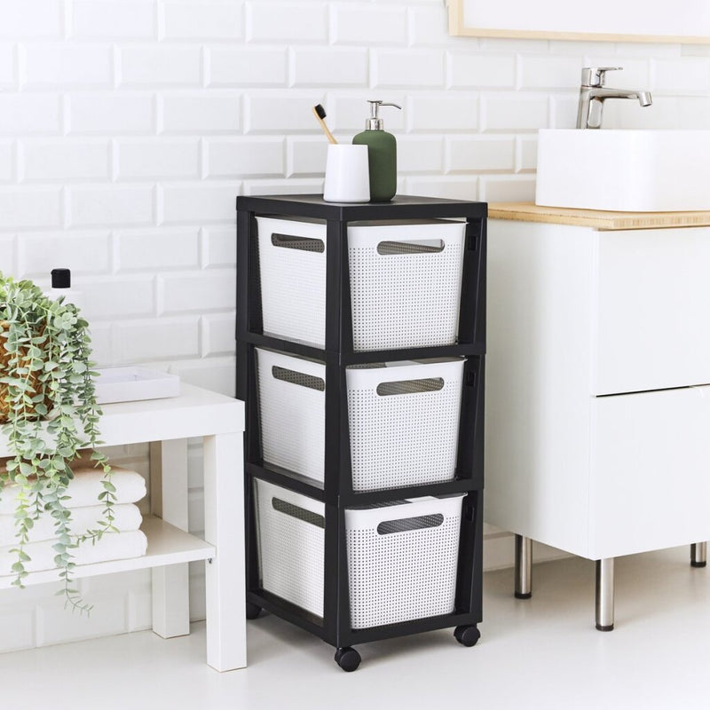 Afbeelding laden in galerijviewer, Rotho brisen design ladekast 3x16l wit
