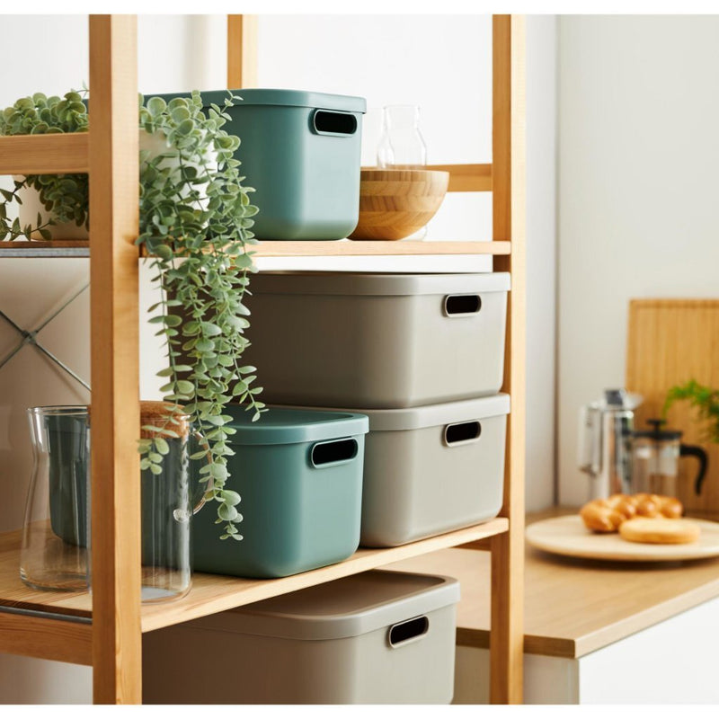 Afbeelding laden in galerijviewer, Rotho albula decoratie opbergbox 20l antraciet
