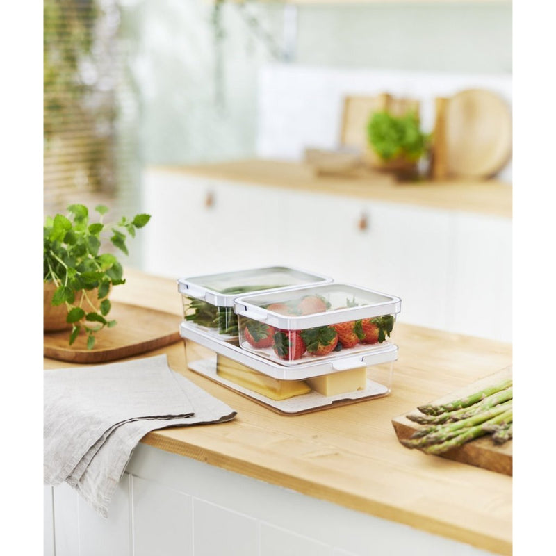 Afbeelding laden in galerijviewer, Rotho cauma set koelkastorganizer 2.6l + 2x1.2l transprant
