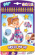 Totum dress me up sticker aankleed- en kleurboekje vakantieboekje meisjes 24 delig - educatief speelgoed junior vanaf 3 jaar stickeren en kleuren -