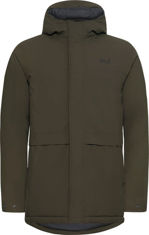 Jack wolfskin cold camp coat m heren outdoorjas - obsidian moss