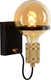 Lucide ottelien - wandlamp - ø 17,7 cm - 1xe27 - zwart