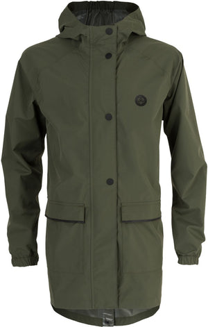 Agu go parka essential - regenjas - kinderen - waterdicht - winddicht - ademend - reflecterend - groen - 110-116