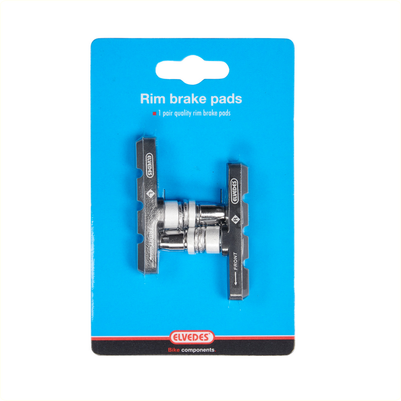 Afbeelding laden in galerijviewer, remblokken V-brake 60 x 14 mm zwart 2 stuks
