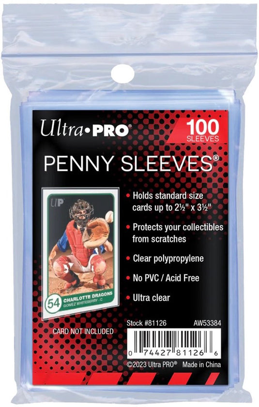 Ultrapro tcg sleeves - blanco clear - store safe ultra pro (standard size) - tcg sleeves- penny sleeves