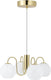 Nordlux franca-hanglamp-4xe14-opaal glas messing
