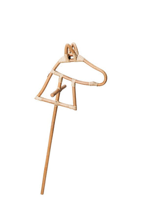 Poppie rotan stokpaard | 2 stuks