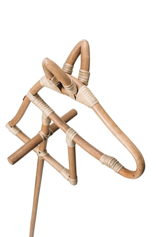 Poppie rotan stokpaard | 2 stuks