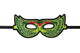 Masker vogel groen. 3+
