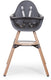 Childhome evolu kinderstoel - antraciet - verstelbaar in hoogte - 56 x 56 x 92 cm